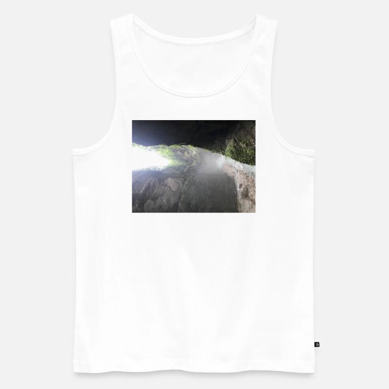 Partnachklamm - Männer Premium Bio Tank Top - Weiß