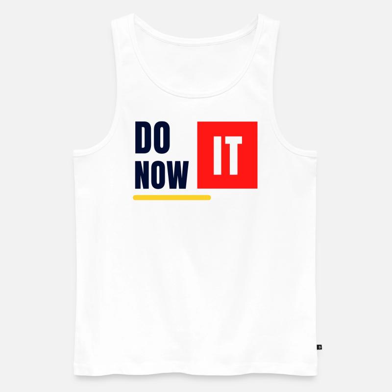 DO IT NOW - Männer Premium Bio Tank Top - Weiß