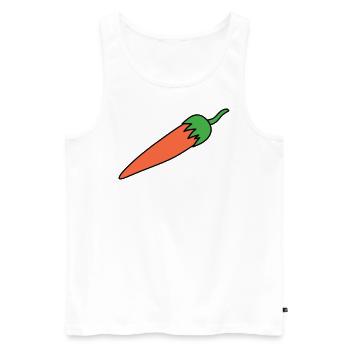Chilli - Männer Premium Bio Tank Top - Weiß - Vorne - AI Model Male 178 light (178cm)