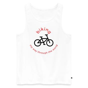 Cyclisme - Débardeur bio Premium Homme - blanc - Devant - Michal (187cm)