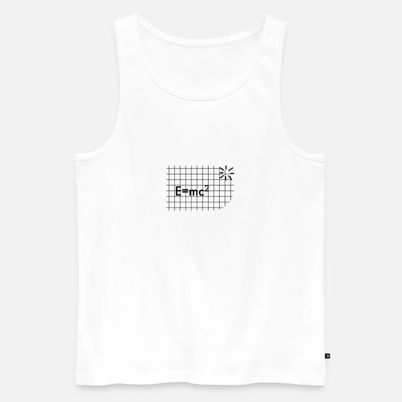 E=mc2 - Männer Premium Bio Tank Top - Weiß