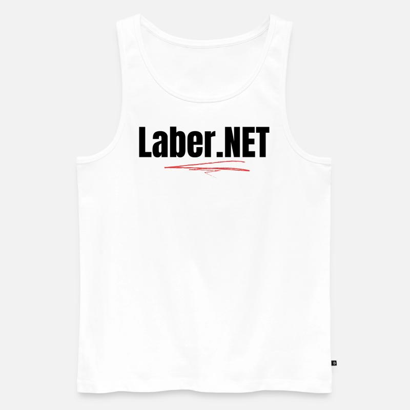 Laber NET - Männer Premium Bio Tank Top - Weiß