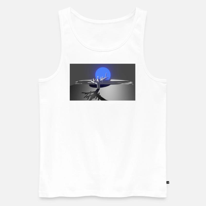 Sonne und Baum - Männer Premium Bio Tank Top - Weiß