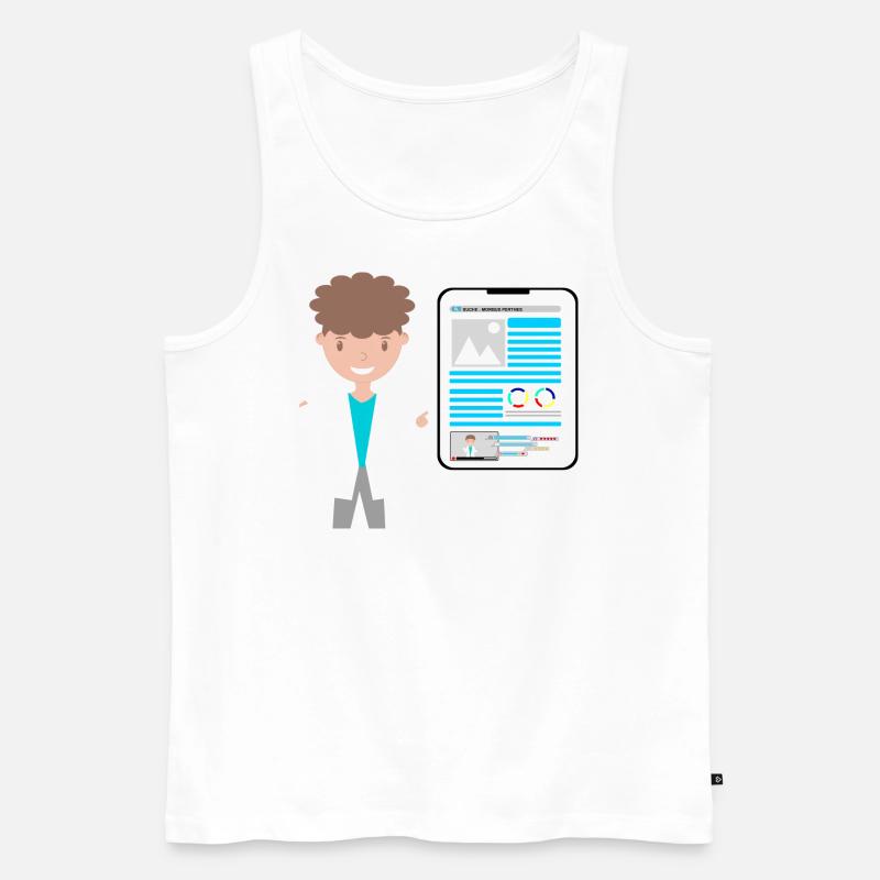 Morbus Perthes - Männer Premium Bio Tank Top - Weiß