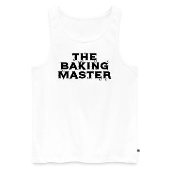 Baking Essential - Men's Premium Organic Tank Top - white - Front - AI Model Male 178 light (178cm)