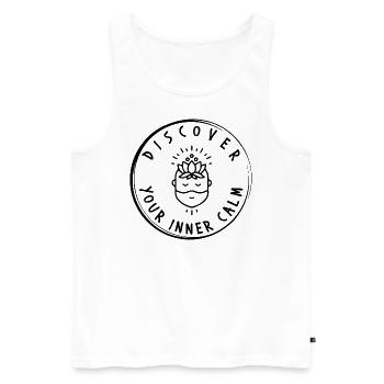 1680380853690 - Männer Premium Bio Tank Top - Weiß - Vorne - Michal (187cm)