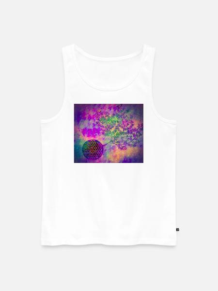 persischer Lebensbaum - Männer Premium Bio Tank Top - Weiß