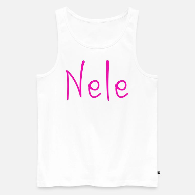 Nele - Männer Premium Bio Tank Top - Weiß