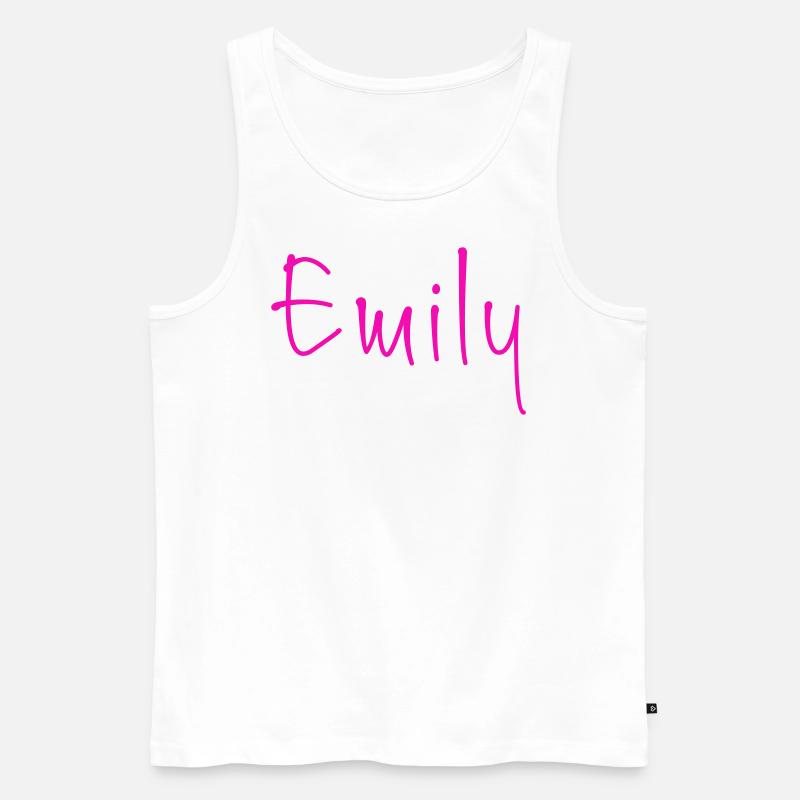 Emily - Männer Premium Bio Tank Top - Weiß