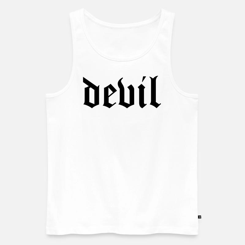 devil - Männer Premium Bio Tank Top - Weiß