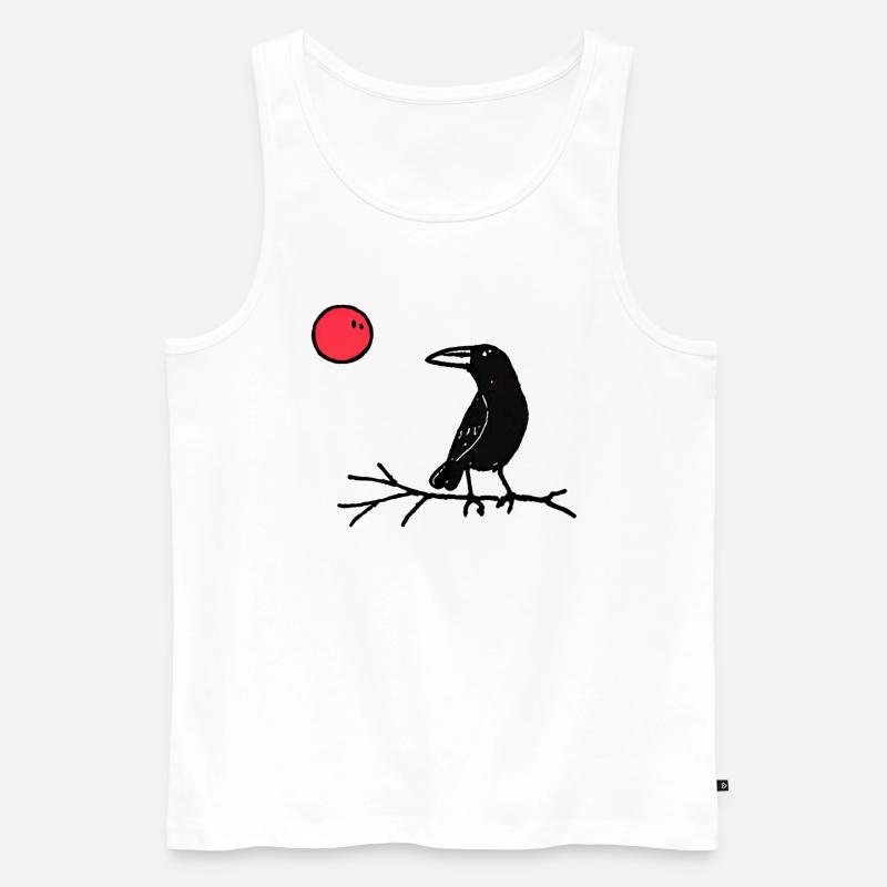 Die Krähe - Männer Premium Bio Tank Top - Weiß