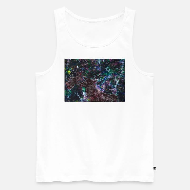 Perdu dans l’univers - Débardeur bio Premium Homme - blanc