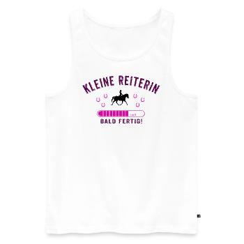 Reiterin - Männer Premium Bio Tank Top - Weiß - Vorne - Michal (187cm)