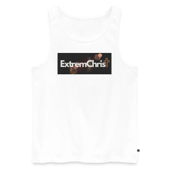 1000021920 - Männer Premium Bio Tank Top - Weiß - Vorne - Michal (187cm)