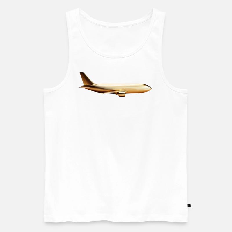 Du bist Gold - Männer Premium Bio Tank Top - Weiß