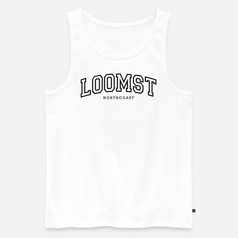 Loomst College - Männer Premium Bio Tank Top - Weiß
