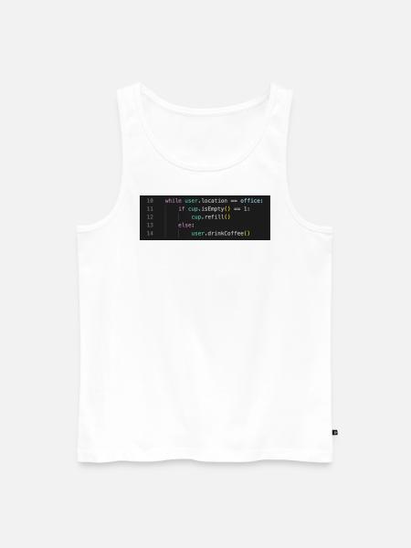 Lustiges Programmierer Büro Meme. - Männer Premium Bio Tank Top - Weiß