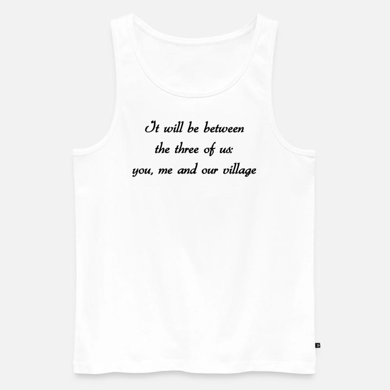 Three of us know - Männer Premium Bio Tank Top - Weiß