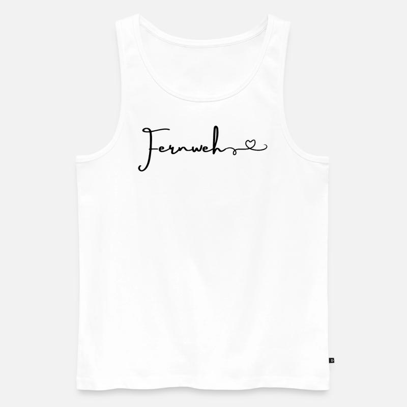 Fernweh... - Männer Premium Bio Tank Top - Weiß