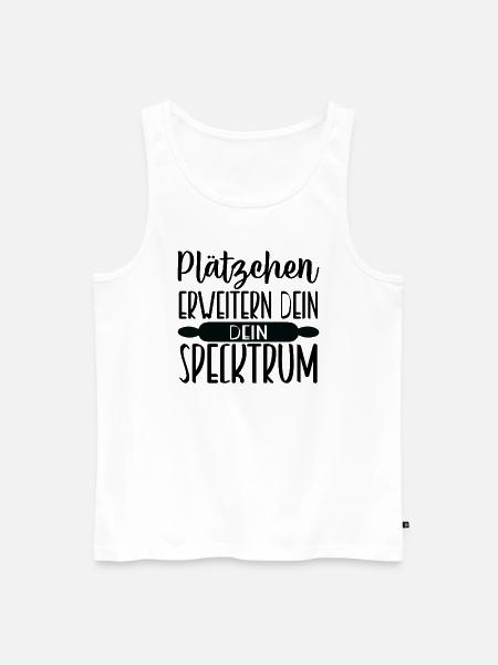 Plätzchen erweitern dein Spektrum 🍪🌈 - Männer Premium Bio Tank Top - Weiß