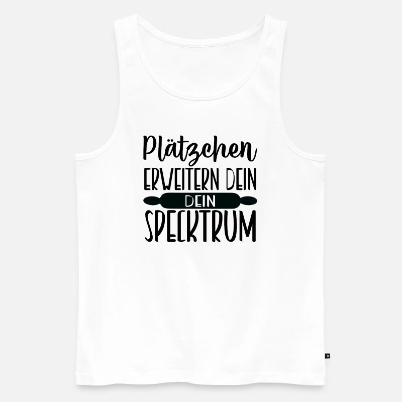 Plätzchen erweitern dein Spektrum 🍪🌈 - Männer Premium Bio Tank Top - Weiß