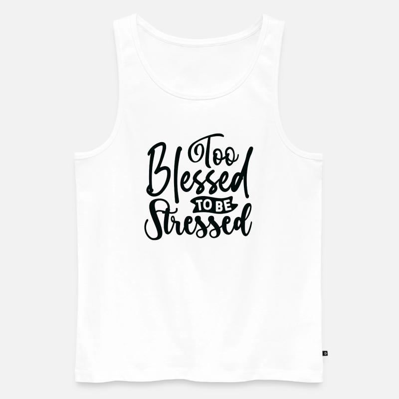 gesegnet - Männer Premium Bio Tank Top - Weiß