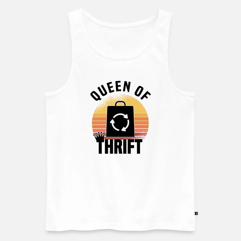 Secondhandladen Secondhand Öko Hipster Gebraucht - Männer Premium Bio Tank Top - Weiß