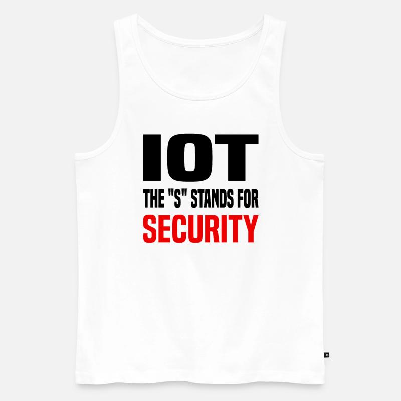Internet Of Things IOT Programmierer Admin IT - Männer Premium Bio Tank Top - Weiß