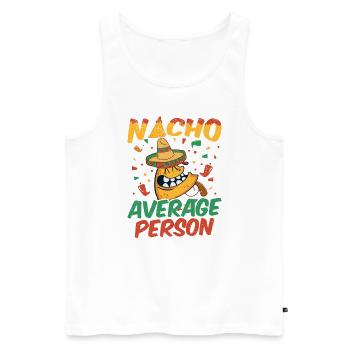 Nacho Salsa Dip Mexikanisch Mexiko Latino - Männer Premium Bio Tank Top - Weiß - Vorne - Michal (187cm)