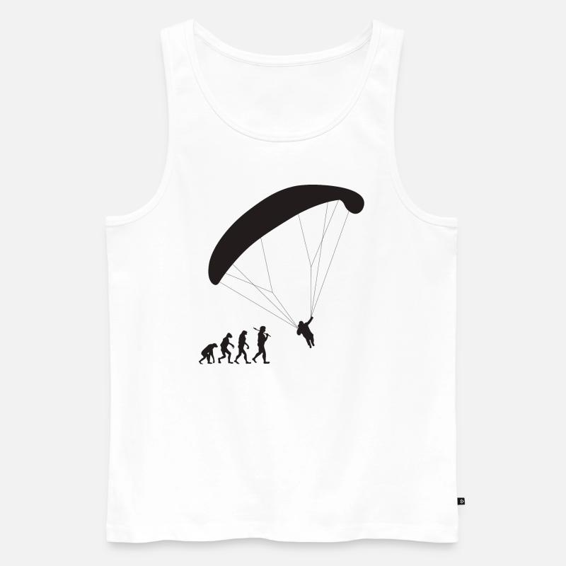 Paragliding Evolution - Männer Premium Bio Tank Top - Weiß