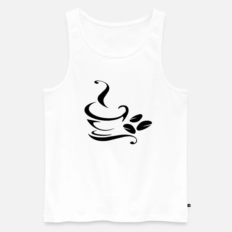 java mug - Men's Premium Organic Tank Top - white