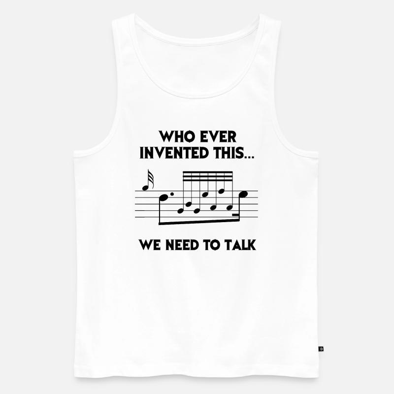 Who invented this....? - Männer Premium Bio Tank Top - Weiß