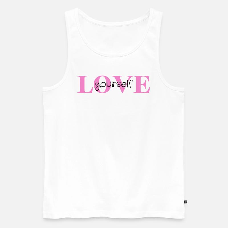 LOVEyourself - Männer Premium Bio Tank Top - Weiß