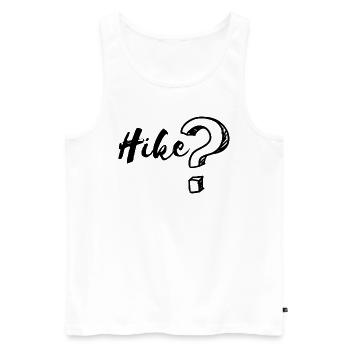 Hike - Männer Premium Bio Tank Top - Weiß - Vorne - Michal (187cm)