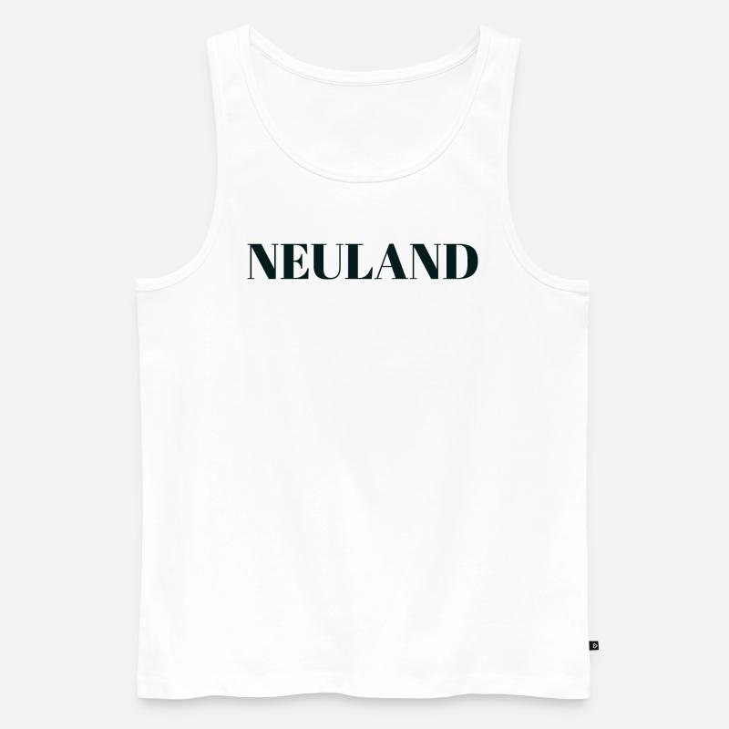 Neuland - Männer Premium Bio Tank Top - Weiß