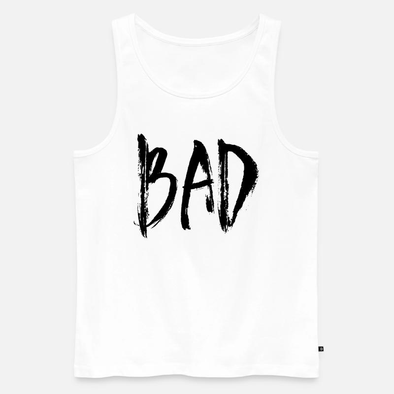 Bad - Männer Premium Bio Tank Top - Weiß