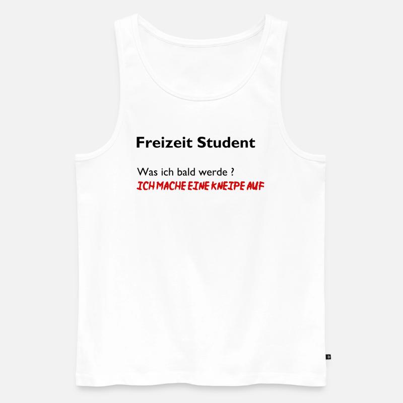 Freizeit Student - Männer Premium Bio Tank Top - Weiß