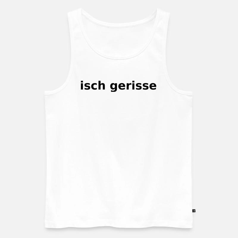 Maggus isch gerisse - Männer Premium Bio Tank Top - Weiß