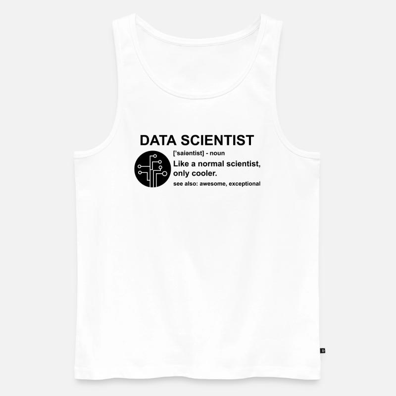 Data scientist Informatik Geschenk - Männer Premium Bio Tank Top - Weiß