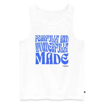 Christianity Christian Bible Verse - Men's Premium Organic Tank Top - white - Front - Michal (187cm)
