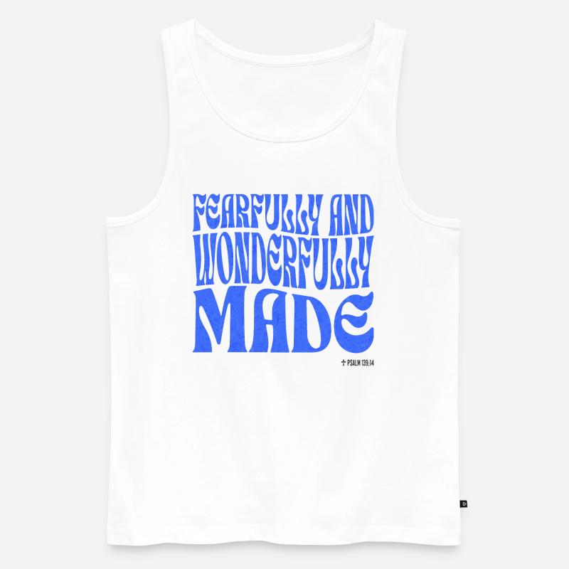 Christentum Christlicher Bibelvers - Männer Premium Bio Tank Top - Weiß