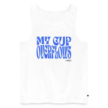 Christianity Christian Bible Verse - Men's Premium Organic Tank Top - white - Front - Michal (187cm)