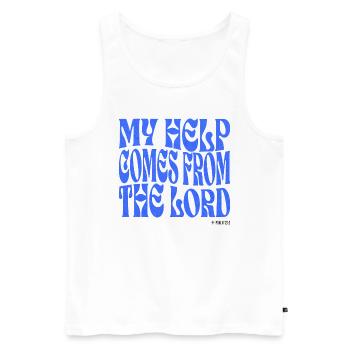 Christianity Christian Bible Verse - Men's Premium Organic Tank Top - white - Front - Michal (187cm)