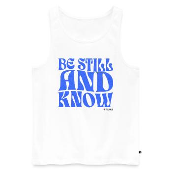Christianity Christian Bible Verse - Men's Premium Organic Tank Top - white - Front - Michal (187cm)