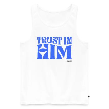 Christianity Christian Bible Verse - Men's Premium Organic Tank Top - white - Front - Michal (187cm)