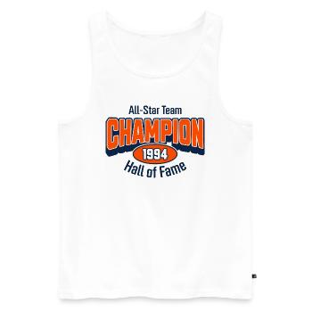 Champion 1994 – Birthday Gift College Style - Men's Premium Organic Tank Top - white - Front - AI Model Male 178 light (178cm)