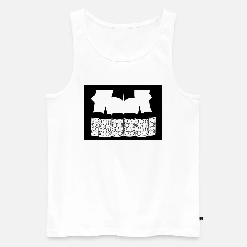 1000000071 - Männer Premium Bio Tank Top - Weiß