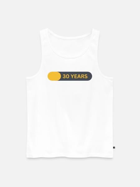 30 Years old - Männer Premium Bio Tank Top - Weiß