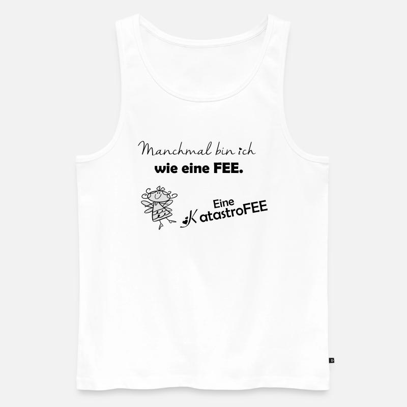 Manchmal bin ich eine Fee - Männer Premium Bio Tank Top - Weiß