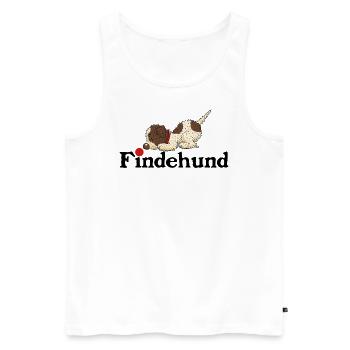 Finder2 1 - Männer Premium Bio Tank Top - Weiß - Vorne - Michal (187cm)